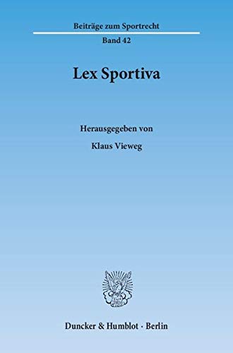 9783428145409: Lex Sportiva