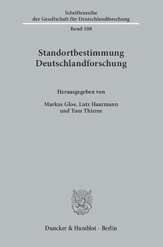 Stock image for Standortbestimmung Deutschlandforschung. for sale by modernes antiquariat f. wiss. literatur