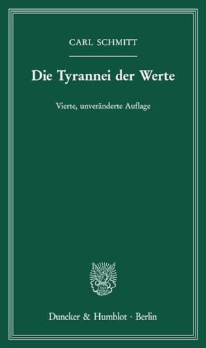 Stock image for Die Tyrannei Der Werte for sale by Blackwell's