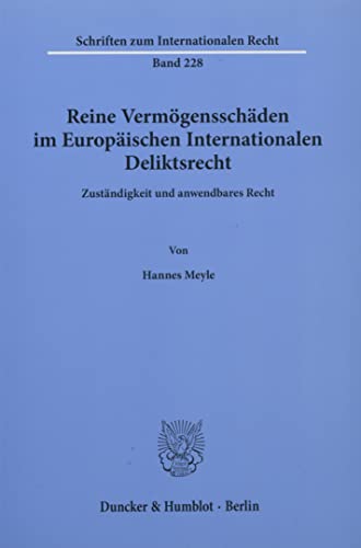 Imagen de archivo de Reine Vermogensschaden Im Europaischen Int Deliktsrecht a la venta por Blackwell's