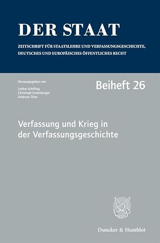 Stock image for Verfassung und Krieg in der Verfassungsgeschichte. for sale by GreatBookPrices