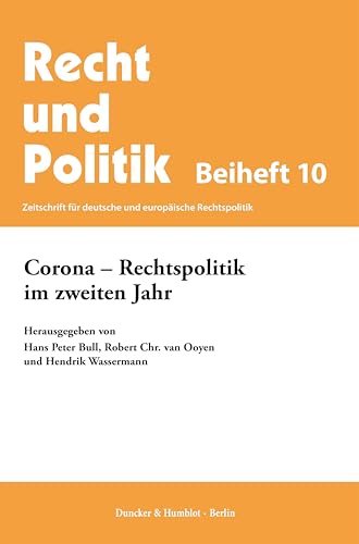 9783428187478: Corona - Rechtspolitik im zweiten Jahr.: 10 (Studien Zur Kredit Und Finanzwirtschaft, 10)