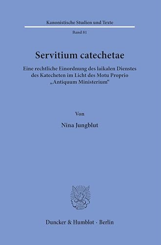 Beispielbild fr Servitium catechetae. zum Verkauf von Blackwell's