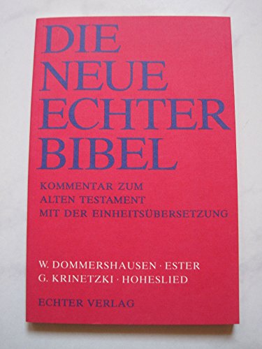 Beispielbild fr Die Neue Echter-Bibel. Kommentar zum Alten Testament mit Einheitsbersetzung: Ester: LFG 2 zum Verkauf von medimops