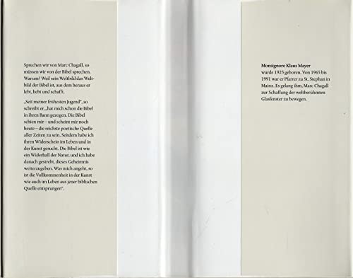 Stock image for Ich habe die Bibel getrumt [getraumt]; Marc Chagall, Maler und Mystiker for sale by Hammer Mountain Book Halls, ABAA