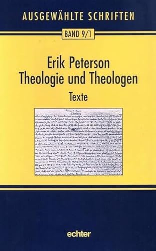 9783429031640: Theologie und Theologen 1/2: Mit einem Geleitwort von Karl Kardinal Lehmann