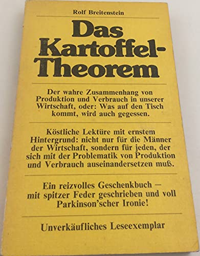 Beispielbild fr Das Kartoffel- Theorem zum Verkauf von medimops