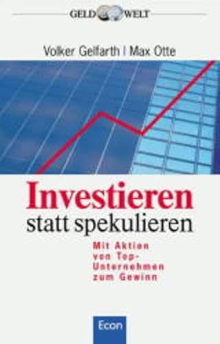 Stock image for Investieren statt spekulieren for sale by medimops