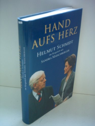 9783430179645: Hand Aufs Herz: Helmut Schmidt Im Gesprach Mit Sandra Maischberger