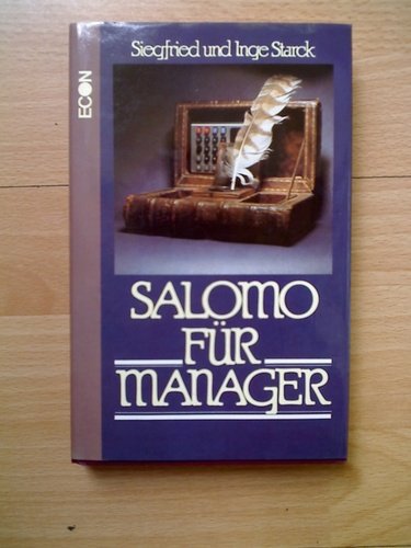 9783430187282: Salomo fr Manager - Starck Siegfried und Inge Starck