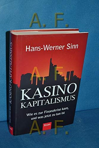 Stock image for Kasino-Kapitalismus: Wie es zur Finanzkrise kam, und was jetzt zu tun ist for sale by Wonder Book