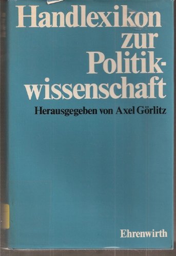 Imagen de archivo de Handlexikon der Politikwissenschaft a la venta por Bernhard Kiewel Rare Books