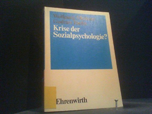 Beispielbild fr Krise der Sozialpsychologie zum Verkauf von medimops