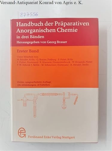 Handbuch der präparativen anorganischen Chemie - Brauer Georg, Brauer Georg
