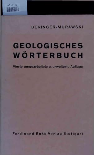 9783432841007: Geologisches Wrterbuch