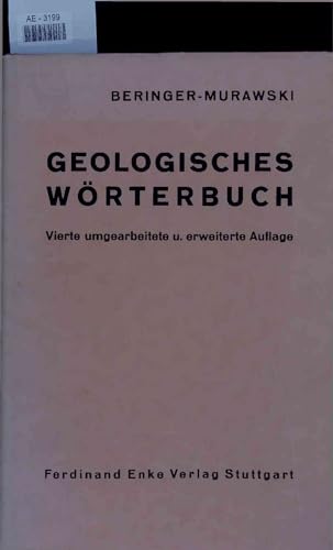 Imagen de archivo de Geologisches Wrterbuch a la venta por medimops