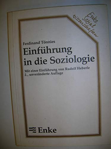 Beispielbild fr Einfhrung in die Soziologie zum Verkauf von medimops