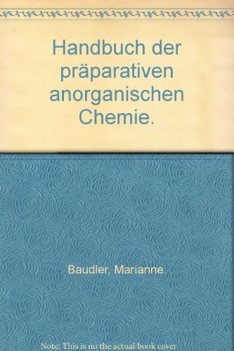 Handbuch der präparativen anorganischen Chemie. Zweiter Band - Georg, Brauer