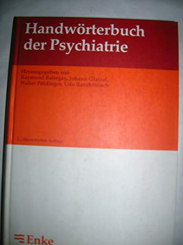 Imagen de archivo de Handwrterbuch der Psychiatrie a la venta por NEPO UG