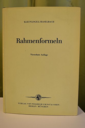 9783433008430: Rahmenformeln.