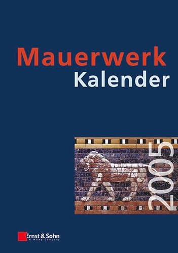 9783433017234: Mauerwerk-Kalender (German Edition)