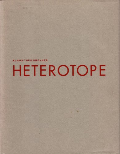 9783433026434: Klaus Theo Brenner: Heterotope : eine Urbanisierungsstrategie, entwickelt am Beispiel der Grosssiedlungen Hellersdorf, Hohenschönhausen, und Marzahn in Berlin (German Edition)