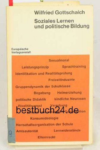 Beispielbild fr Soziales Lernen und politische Bildung, zum Verkauf von modernes antiquariat f. wiss. literatur