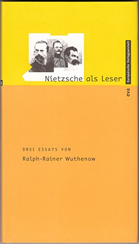 Beispielbild fr Nietzsche als Leser zum Verkauf von Versandantiquariat Felix Mcke