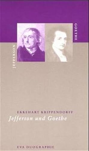 Jefferson und Goethe von Ekkehart Krippendorff Einmal hätten sich ihre Wege kreuzen können: 1787 machte Jefferson eineItalienreise, zu dem Zeitpunkt, als Goethe auf seiner 'Italienischen Reise' eben in Sizilien war. Begegnet sind sie sich nie. Dennoch, die Parallelen ihrer Lebenswege sind überwältigend: ihre Ziele und Utopien, ihre künstlerischen, politischen und ethischen Vorstellungen, ja sogar ihre privaten Verhältnisse schienen, einer geheimen Vorgabe folgend, beinahe identisch, jeder von ihnen hat in seinen 82 Lebensjahren eine ganze Epoche geprägt. Die Lust am Neuen, die Furchtlosigkeit vor dem Unbekannten und davor, die Umwelt in Staunen zu setzen, wenn nicht zu brüskieren, ist ihnen beiden eigen: Nicht zufällig gehören sie dem Zeitalter der Aufklärung und der Revolutionen an, und beide verstanden ihr Lebenswerk als einen Auftrag für ihre eigene Zeit und für die Zukunft. - Ekkehart Krippendorff