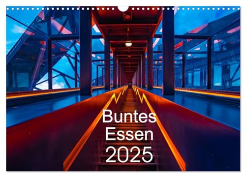 Imagen de archivo de Buntes Essen 2025 (Wandkalender 2025 DIN A3 quer), CALVENDO Monatskalender : Essen, die wandelbare Stadt an der Ruhr  grn, vielseitig und liebenswert a la venta por AHA-BUCH GmbH