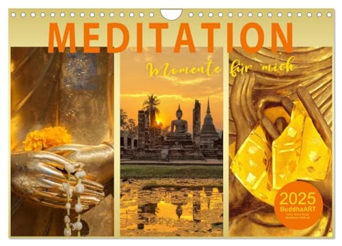 Stock image for MEDITATION Momente fr mich (Wandkalender 2025 DIN A4 quer), CALVENDO Monatskalender : Wellness fr die Seele for sale by AHA-BUCH GmbH