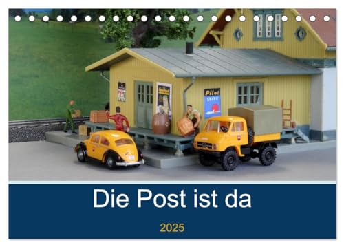 Stock image for Die Post ist da (Tischkalender 2025 DIN A5 quer), CALVENDO Monatskalender : Modellautos im Post-Design auf Dioramen for sale by AHA-BUCH GmbH