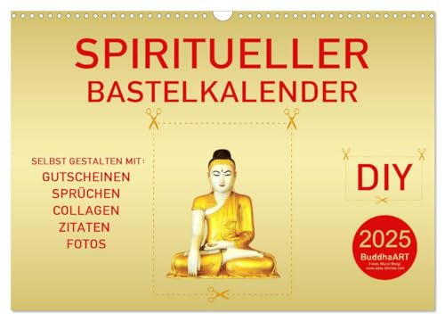 Stock image for Spiritueller Bastelkalender (Wandkalender 2025 DIN A3 quer), CALVENDO Monatskalender : DIY - Kalender zum Selbstgestalten for sale by AHA-BUCH GmbH