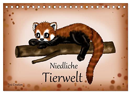 Beispielbild fr Niedliche Tierwelt (Tischkalender 2025 DIN A5 quer), CALVENDO Monatskalender : Herzige Tierillustrationen zum Verkauf von AHA-BUCH GmbH