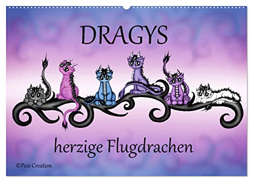 Beispielbild fr Dragys - herzige Flugdrachen (Wandkalender 2025 DIN A2 quer), CALVENDO Monatskalender : Kleine Flugdrachen zum Verkauf von AHA-BUCH GmbH