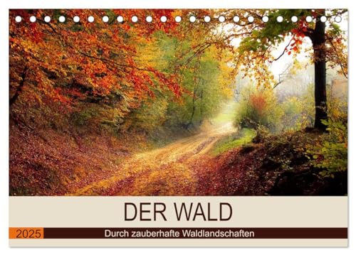 Stock image for Der Wald. Durch zauberhafte Waldlandschaften (Tischkalender 2025 DIN A5 quer), CALVENDO Monatskalender : Der Wald als duftender Erholungsraum. for sale by AHA-BUCH GmbH