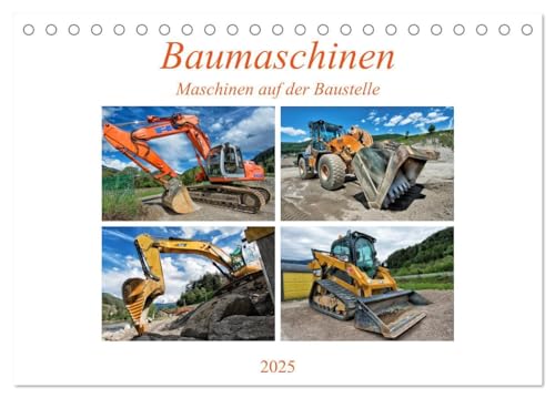 Stock image for Baumaschinen - Maschinen auf der Baustelle (Tischkalender 2025 DIN A5 quer), CALVENDO Monatskalender : Sie sehen Bilder von Baumaschinen an ihrem Arbeitsplatz for sale by AHA-BUCH GmbH