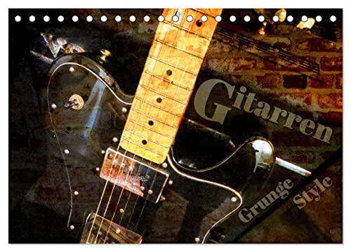 Imagen de archivo de Gitarren - Grunge Style (Tischkalender 2025 DIN A5 quer), CALVENDO Monatskalender : E-Gitarren und E-Bsse mit Grunge-Effekten stilvoll in Szene gesetzt a la venta por AHA-BUCH GmbH