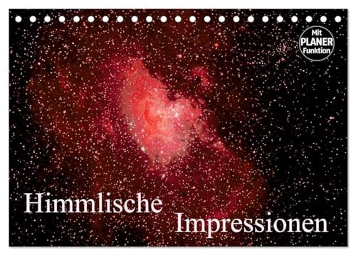 Stock image for Himmlische Impressionen (Tischkalender 2025 DIN A5 quer), CALVENDO Monatskalender : Fotografien von Mond, Sternen, Galaxien und Nebeln for sale by AHA-BUCH GmbH