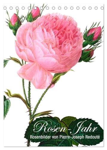 Imagen de archivo de Rosen-Jahr (Tischkalender 2025 DIN A5 hoch), CALVENDO Monatskalender : Rosenbilder von Pierre-Joseph Redout (1759-1840) a la venta por AHA-BUCH GmbH
