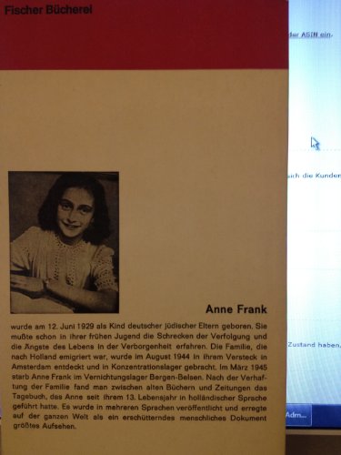 Das Tagebuch der Anne Frank [Aus d. Holländ. übertr. von Anneliese Schütz.] Mit e. Vorw. von Albrecht Goes / Fischer-Bücherei ; 77 - Anne Frank