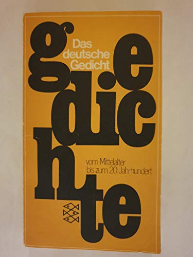9783436001667: Das Deutsche Gedicht