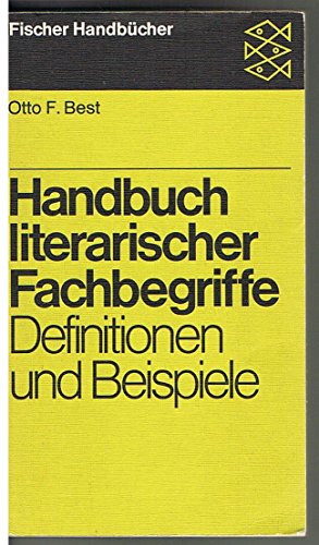 9783436014865: Handbuch Literarischer Fachbegriffe