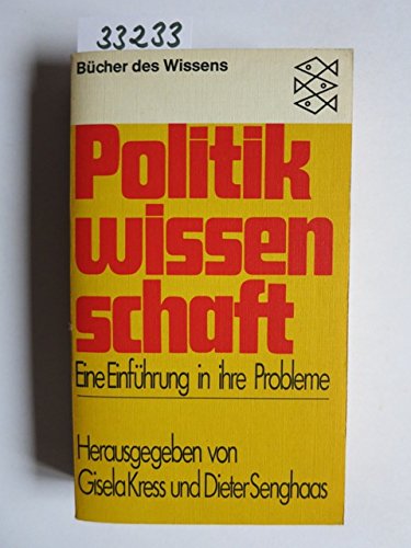 9783436015237: Politikwissenschaft. Eine Einfhrung in ihre Probleme.