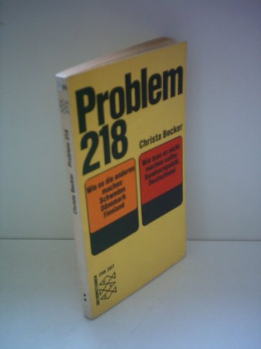 Problem 218. Wie es die anderen machen: Schweden, Dänemark, Finnland. Wie man es nicht machen sol...