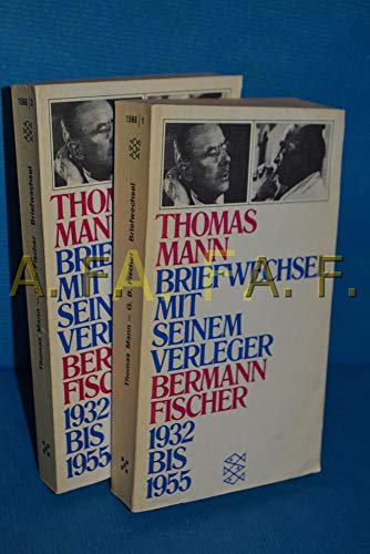Stock image for Briefwechsel mit seinem Verleger Gottfried Bermann Fischer : 1932 - 1955. Thomas Mann. Hrsg. von Peter de Mendelssohn / Fischer ; 1566 for sale by antiquariat rotschildt, Per Jendryschik