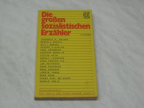 Stock image for DIE GROSSEN SOZIALISTISCHEN ERZHLER for sale by German Book Center N.A. Inc.