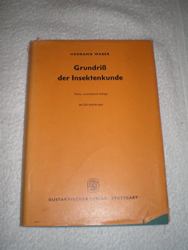 Beispielbild fr Grundri der Insektenkunde. zum Verkauf von Bernhard Kiewel Rare Books