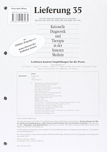 Stock image for Rationelle Diagnostik und Therapie in der Inneren Medizin: Lieferung 35 for sale by getbooks GmbH
