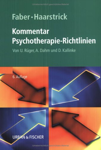 9783437228605: Kommentar Psychotherapie-Richtlinien